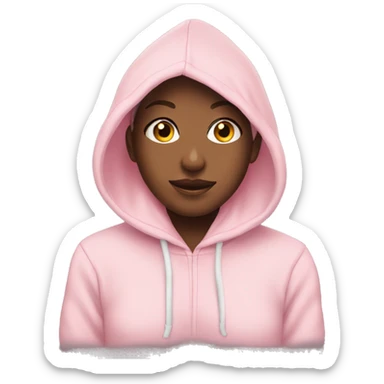 Light pink girly hoddie  sticker