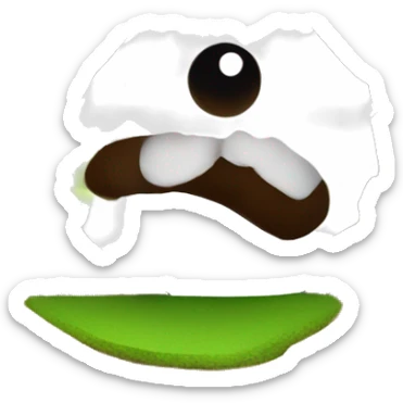 Log inside golf hole sticker