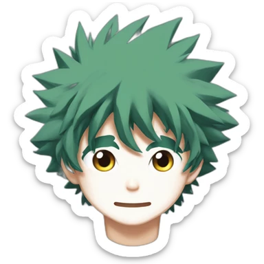 Izuku Midoriya from My hero academia sticker