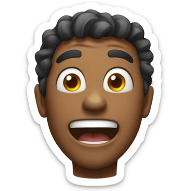 excited-funny-face sticker