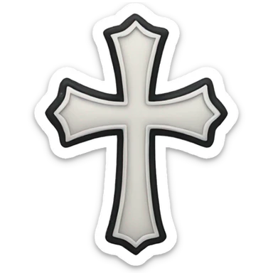 gothic cross sticker