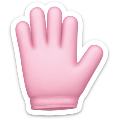 pastel pink gloves  sticker