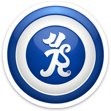 Un emoji avec seulement l'intérieur du logo de Chelsea  sticker