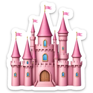 Pink castle  sticker