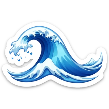 Wave sticker