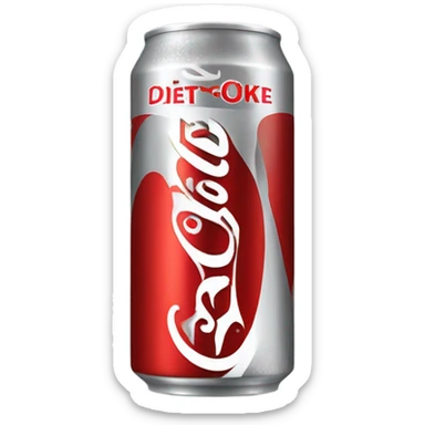 À can of diet coke sticker