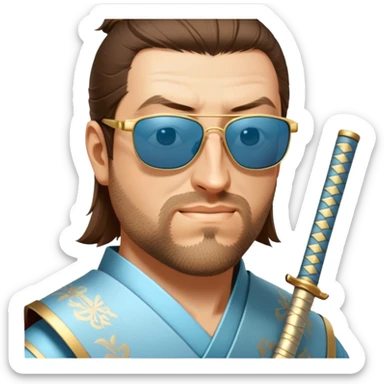 Elegant Samurai sticker