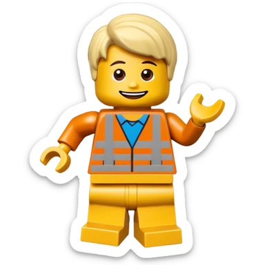 a lego character sticker