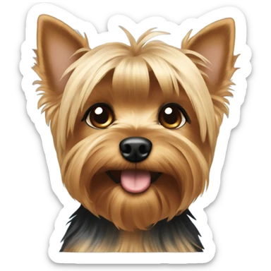 Yorkie with short hair sticker