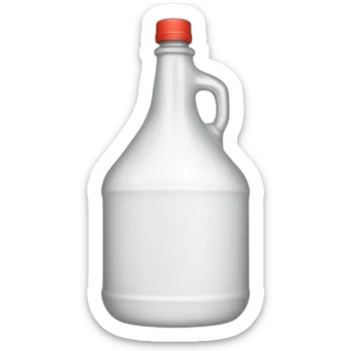 Gallon of white vinegar sticker