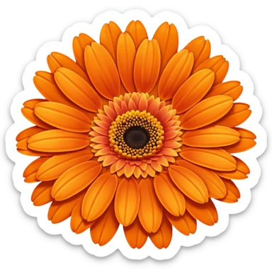 Hi, can you please create orange gerbera sticker