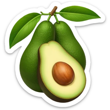 Casa de infonavit con un aguacate con piehrnas y brazos sticker