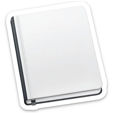 emoji of open magazine with nothing inside sticker