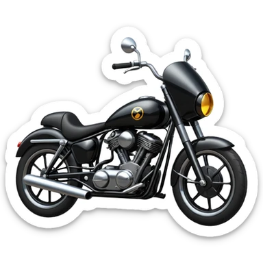 Bullet bike with black sticker