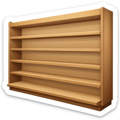 Empty shelf supermarket sticker