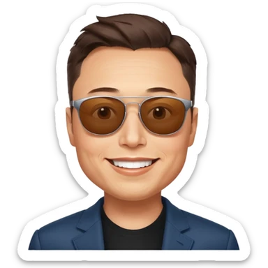 elon musk in portugal sticker