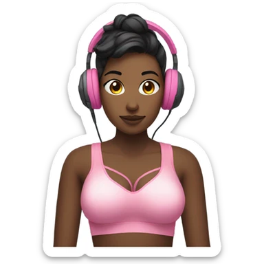 Gamer wearing a bra sticker