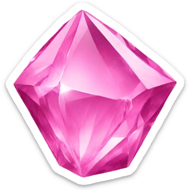 pink crystal sticker