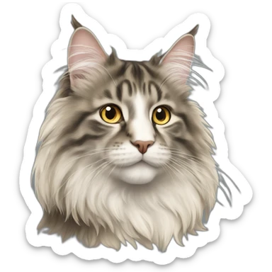 norwegian forest cat sticker