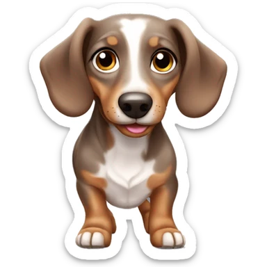 Merle little dachshund  sticker