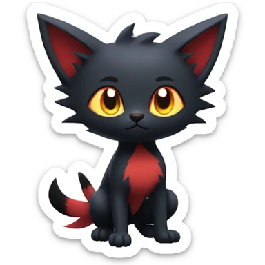 Litten-Zorua full body sticker