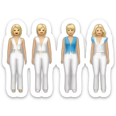abba stage outfits sticker