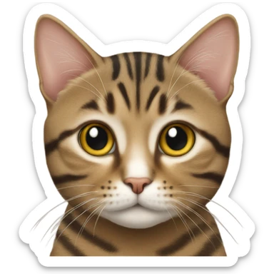 Tabby cat sticker