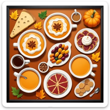 autumn brunch sticker