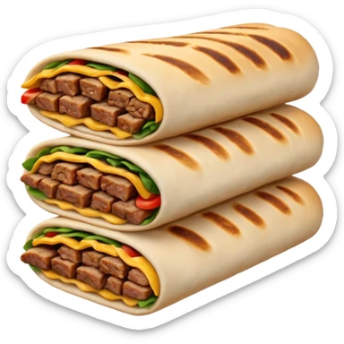 a shawarma sticker
