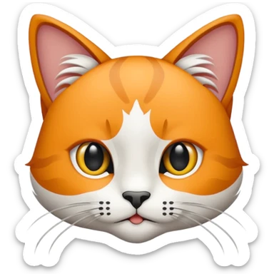 Kedi ve uçağın birleşimi sticker