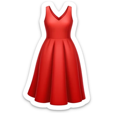 Génère un chiffre 1 qui porte une robe rouge sticker