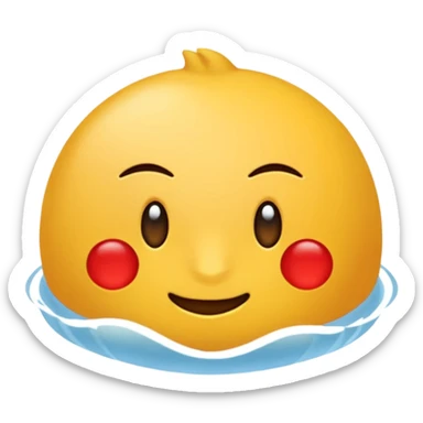 Czerwone serce z literą "A" w środku  sticker