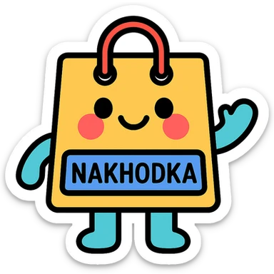 cute mascot for a store named 'Nakhodka' sticker