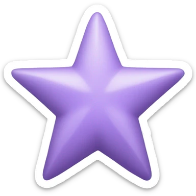 pastel purple star sticker