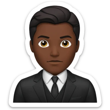 bruce wayne black suit sticker