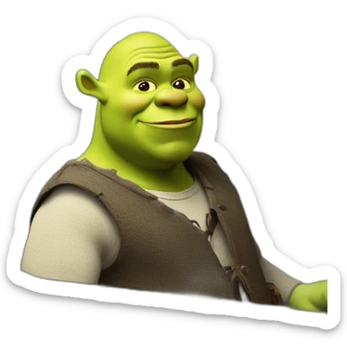 Shrek in a Peugeot sw sticker