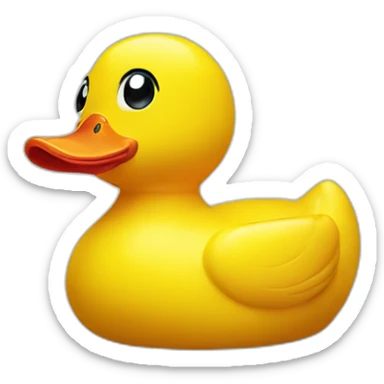 Rubber duck sticker