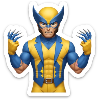Wolverine from Deadpool & Wolverine movie sticker