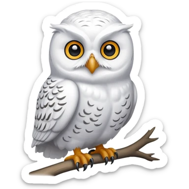 Snowy owl sticker
