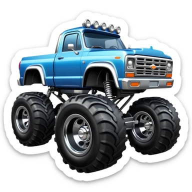 Monster truck sticker