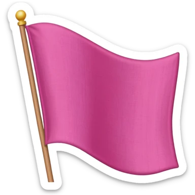 Pink flag emoji sticker