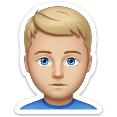 Brady Corbet with blue eyes sticker