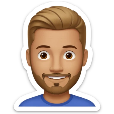 Marcus Patrick Osbourne, Male Actor and Model (b.1974) with goatee beard sticker