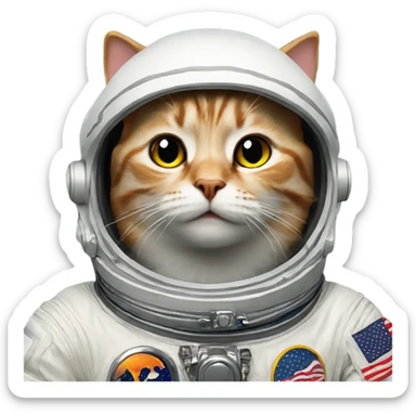 Cat astronaut  sticker
