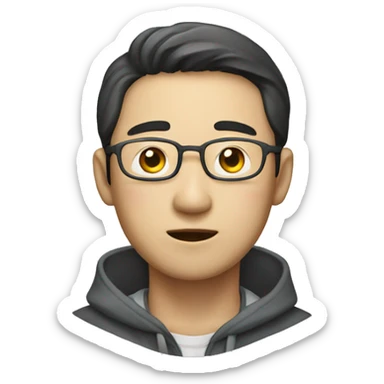 a Korean who spends a lot of money sticker