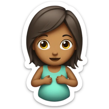 pregnantbelly sticker