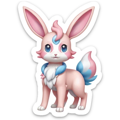Sylveon-Bunny-Pokémon full body sticker