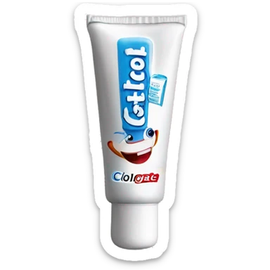  toothpaste with brand name COLGATE written on the tube clearly sticker