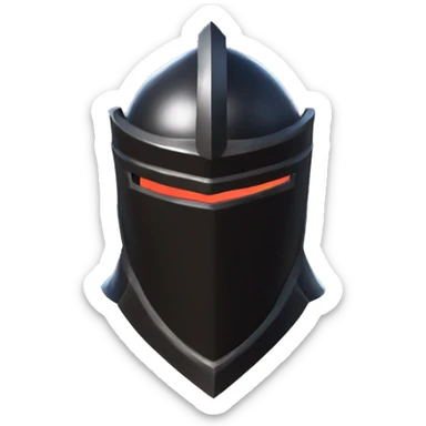 Fortnite black knight open visor sticker