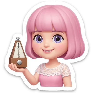 Icône Prendre son rythme. Pink aesthetic Girly emoji IOS sticker